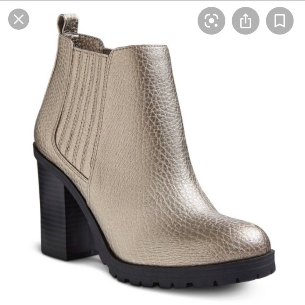 Target metallic booties